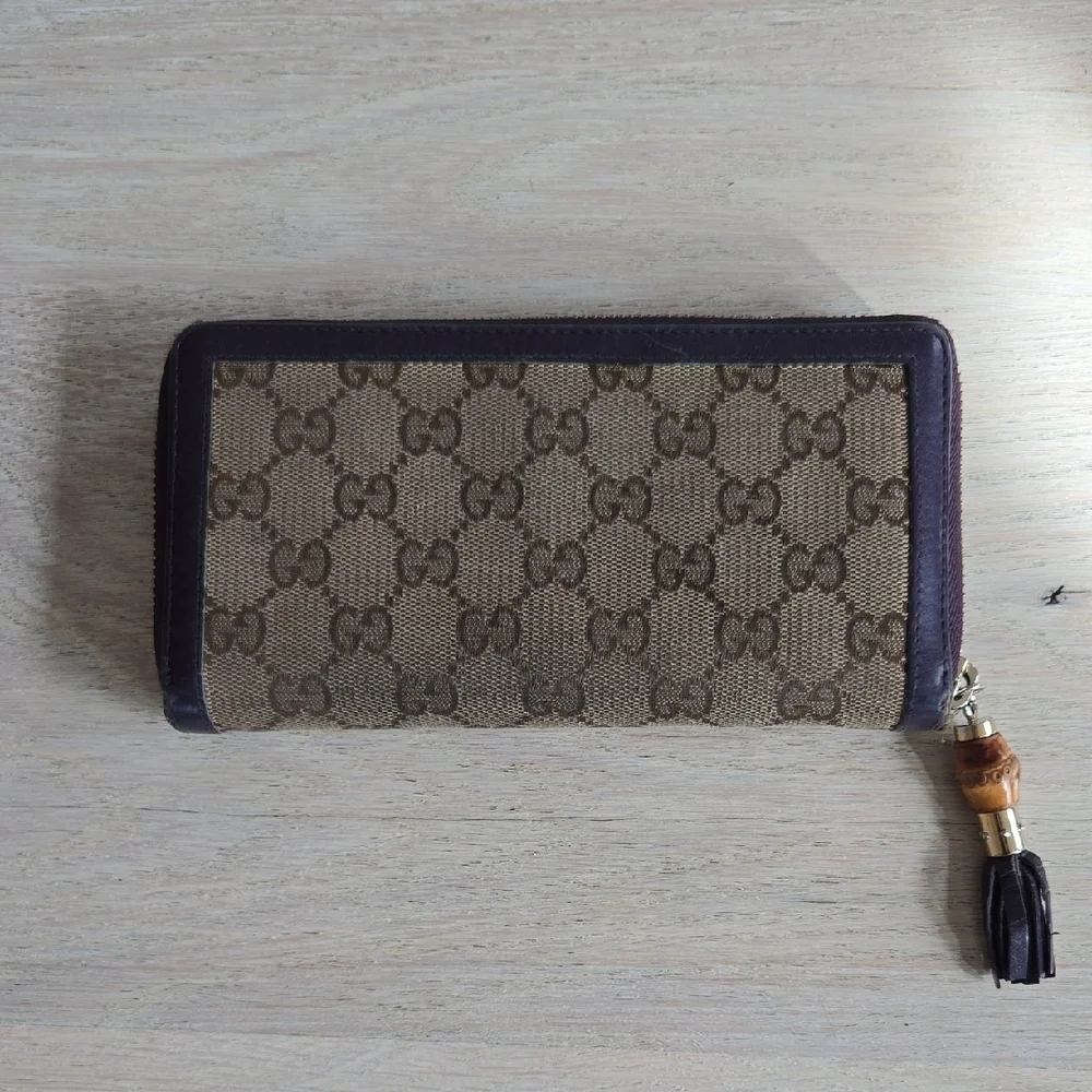 Gucci GG Canvas Continental Zip Around Wallet